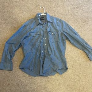 L Wrangler Denim Pearl-snap